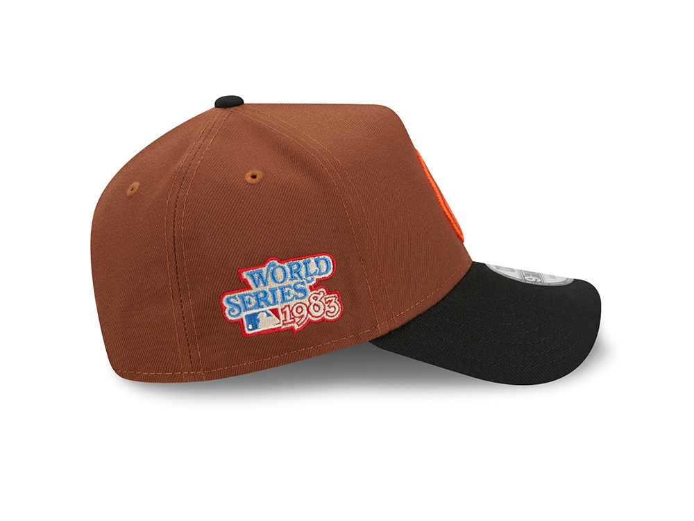 New Era Baltimore Orioles World Series 1983 Harvest Two Tone 9Forty A Frame Snapback Hat