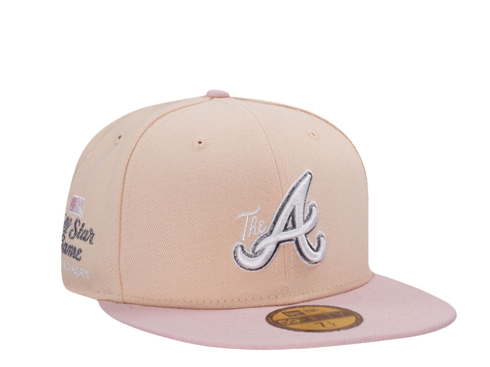 New Era Atlanta Braves All Star Game 2025 Pink Rouge Two Tone Edition 59Fifty Fitted Cap