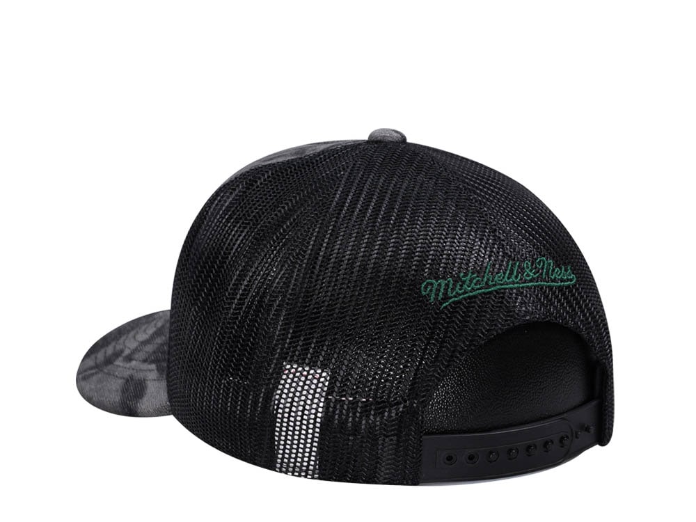 Mitchell & Ness Seattle Supersonics Burnt Ends Black Trucker Snapback Hat