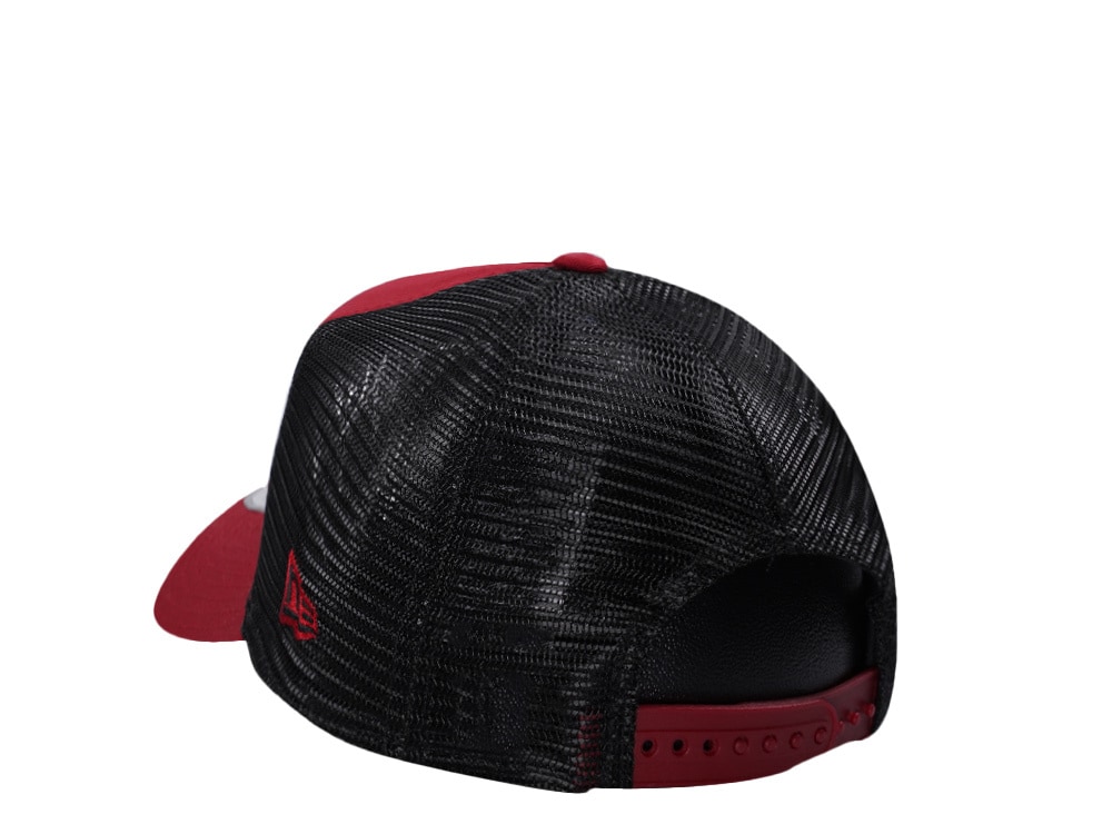 New Era AS Roma Tonal Maroon Edition 9Forty A Frame Trucker Snapback Cap