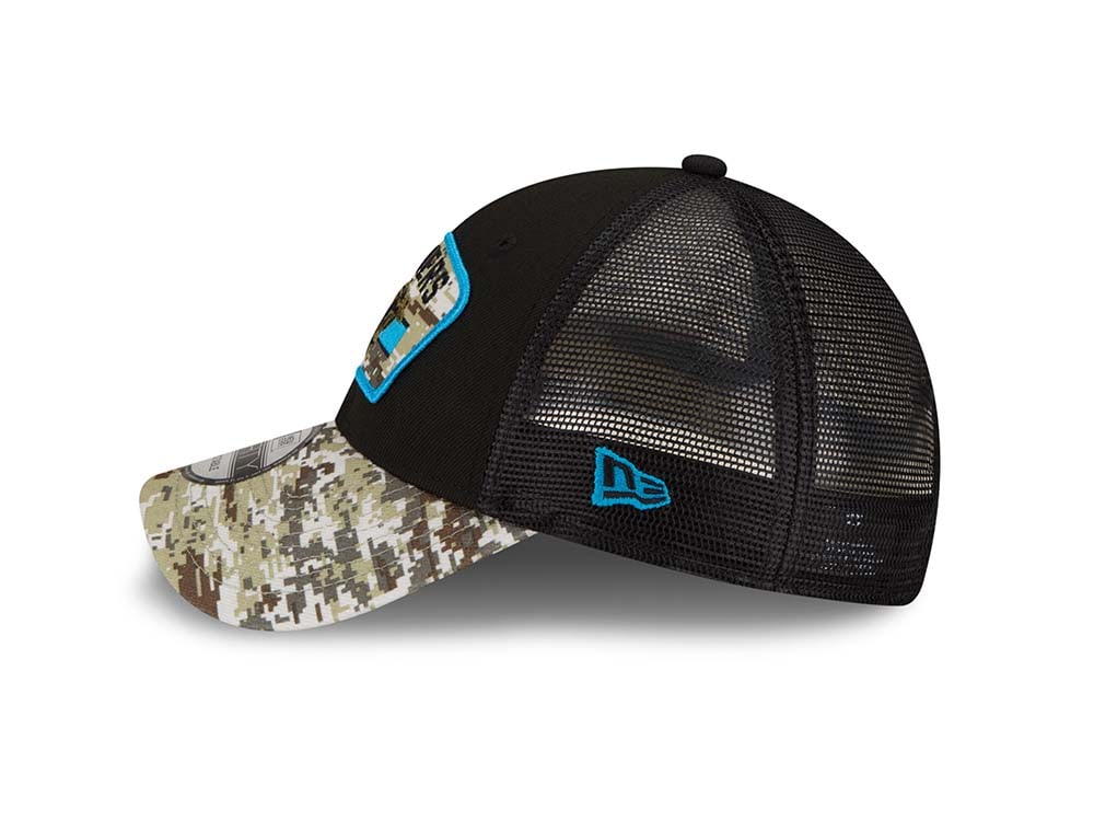 New Era Carolina Panthers Salute to Service 21 9Forty Trucker Snapback Hat