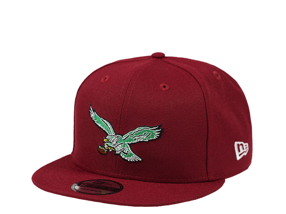 New Era Philadelphia Eagles Red Throwback Edition 9Fifty Snapback Hat