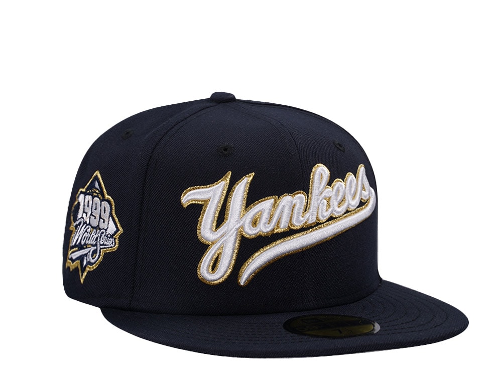 New Era New York Yankees World Series 1999 Navy Gold Edition 59Fifty Fitted Hat