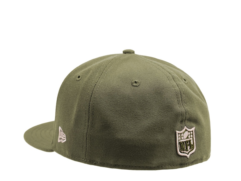 New Era New England Patriots Army Green Edition 59Fifty Fitted Hat
