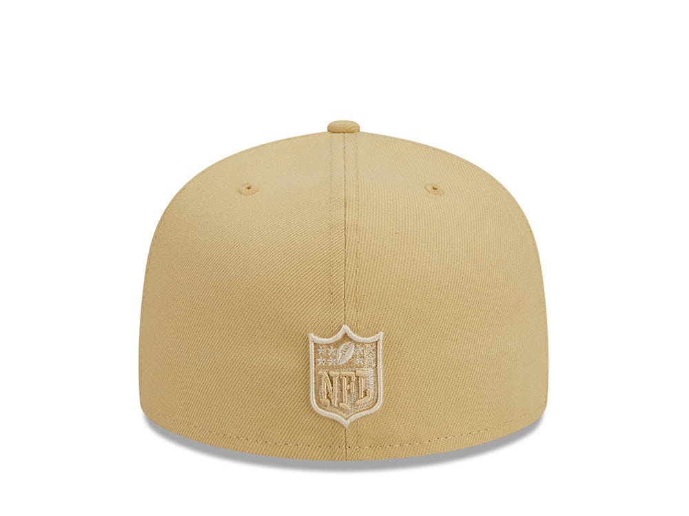 New Era Buffalo Bills Pro Bowl Hawaii 1988 Raffia Front Vegas Gold Edition 59Fifty Fitted Hat