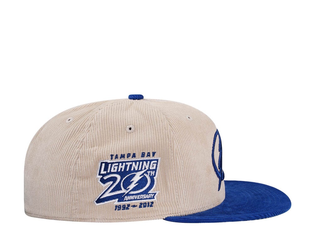 Mitchell & Ness Tampa Bay Lightning 20th Anniversary Two Tone Cord Edition Dynasty Fitted Hat