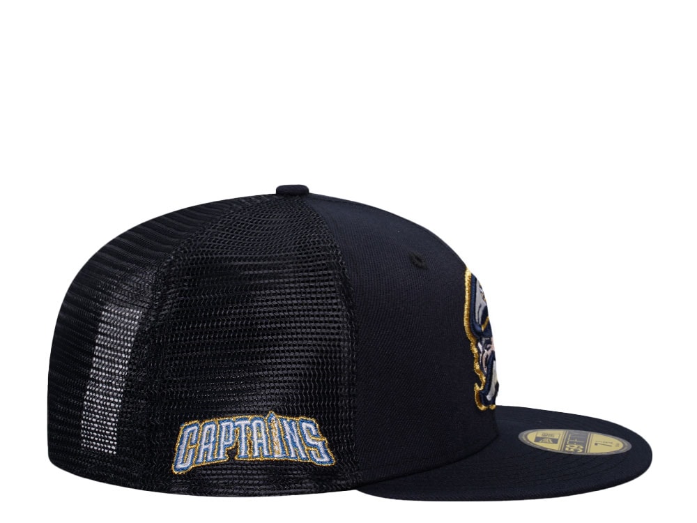 New Era Lake County Captains Navy Gold Trucker Edition 59Fifty Fitted Hat