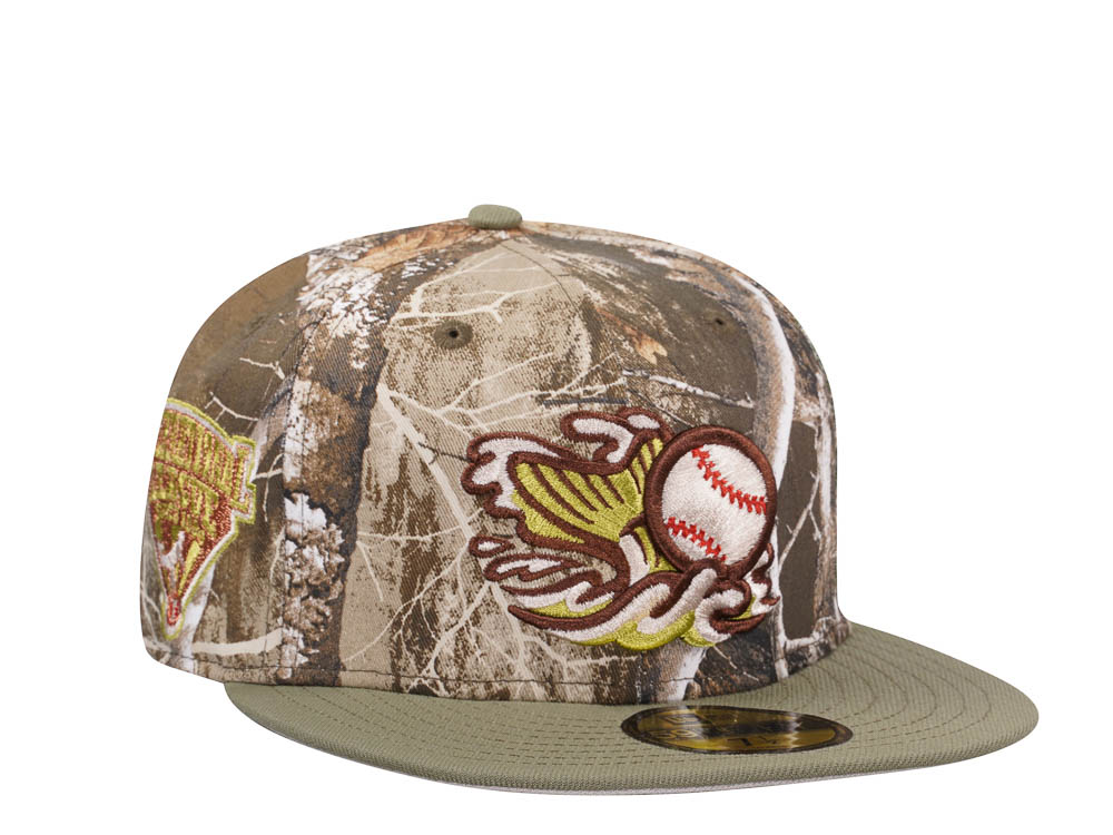 New Era Gwinnett Stripers Real Tree Fishing Two Tone Edition 59Fifty Fitted Hat