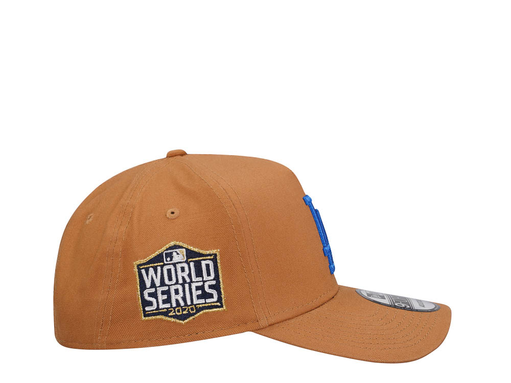 New Era Los Angeles Dodgers World Series 2020 Beige 9Forty A Frame Snapback Hat