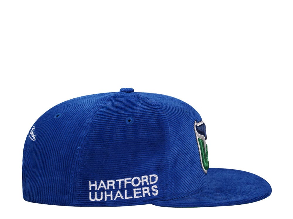Mitchell & Ness Hartford Whalers Blue Cord Vintage Snapback Hat
