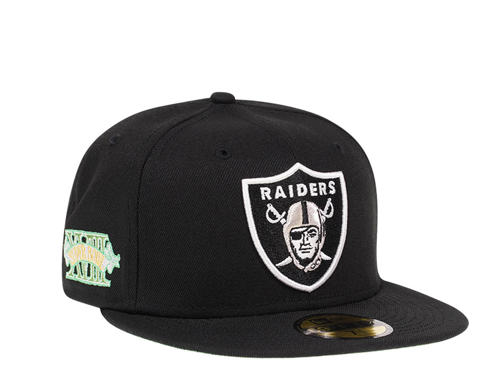 New Era Las Vegas Raiders Citruspop Patch Super Bowl XVIII 59fifty Fitted Hat
