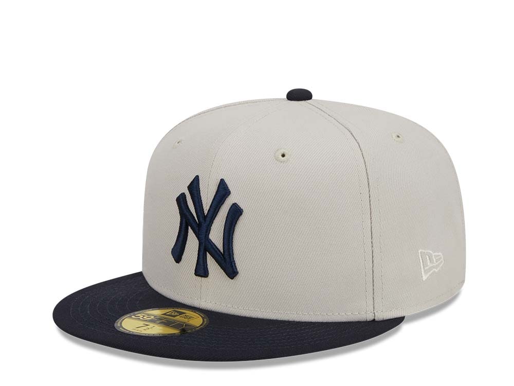 New Era New York Yankees Farm Team Stone Throwback Two Tone Edition 59Fifty Fitted Hat