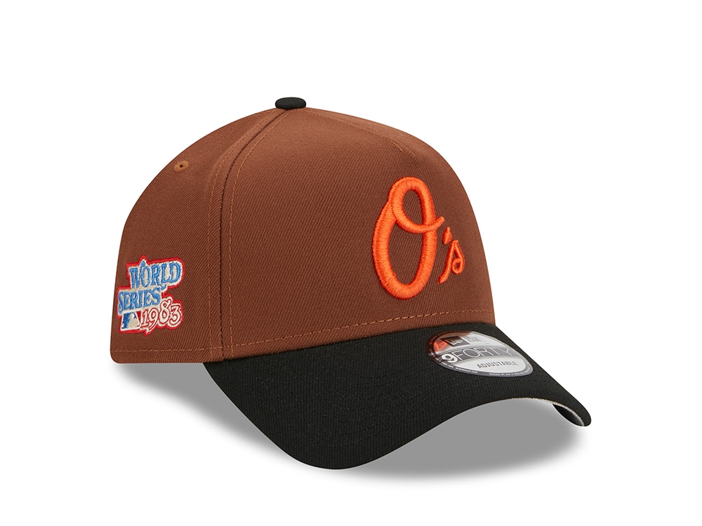 New Era Baltimore Orioles World Series 1983 Harvest Two Tone 9Forty A Frame Snapback Hat