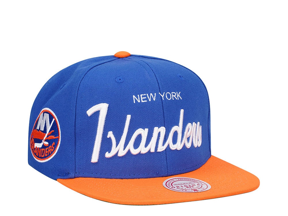 Mitchell & Ness New York Islanders Vintage Script Snapback Hat