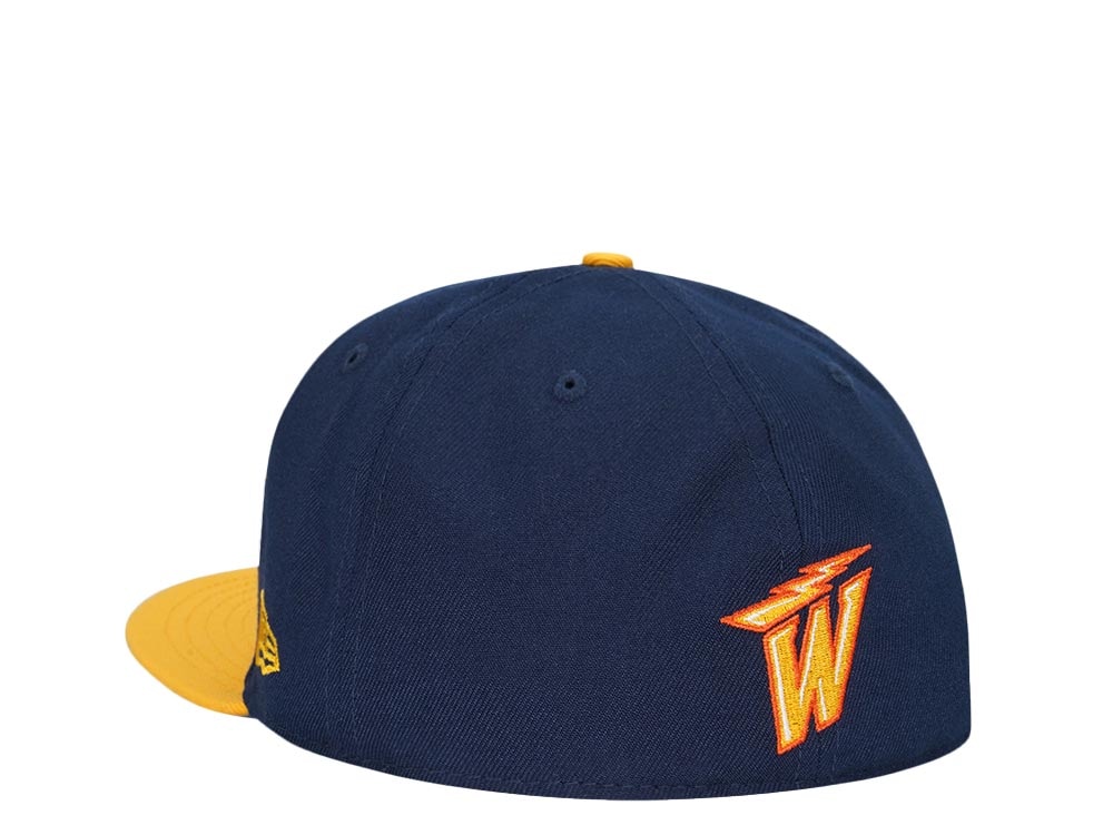 New Era Golden State Warriors Navy Yellow Two Tone Edition 59Fifty Fitted Hat