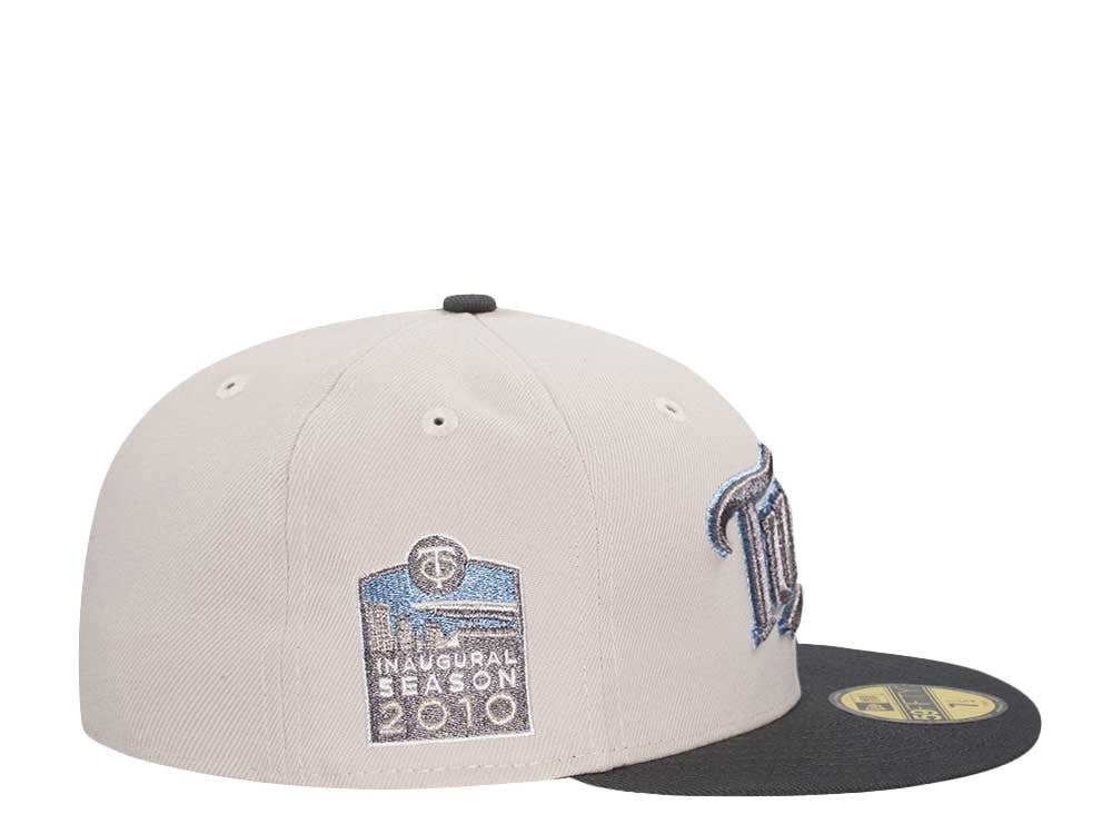 New Era Minnesota Twins Inaugural Season 2010 Stone Pewter Two Tone Edition 59Fifty Fitted Hat
