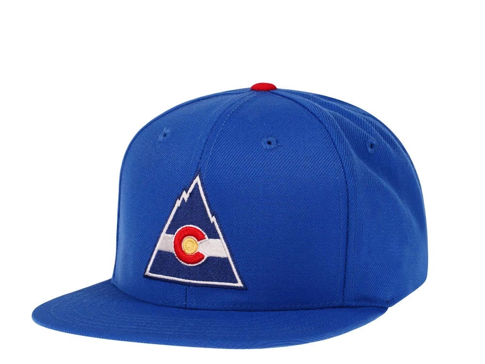American Needle Colorado Rockies Blue 400 Series Snapback Hat