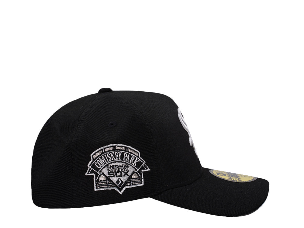 New Era Chicago White Sox Comiskey Park Black Prime Edition 59Forty A Frame Fitted Cap