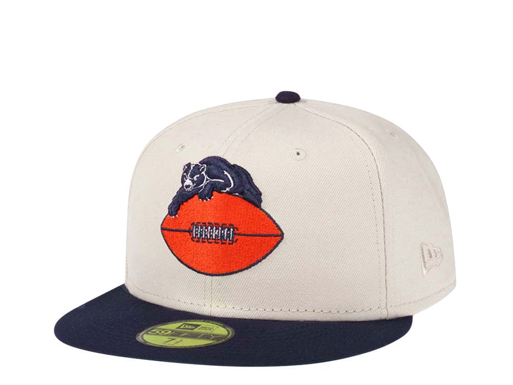 New Era Chicago Bears Cream Two Tone Edition 59Fifty Fitted Hat
