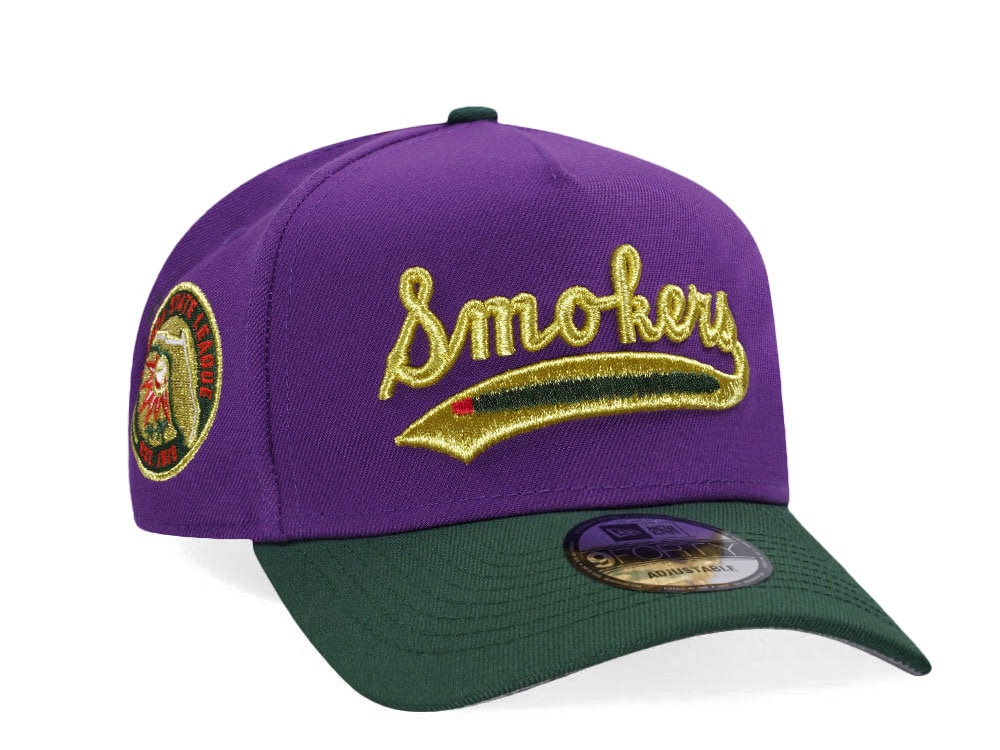 New Era Tampa Smokers Purple Gold Two Tone Edition 9Forty A Frame Snapback Hat