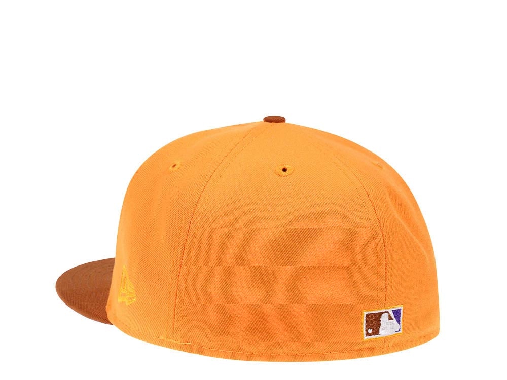 New Era Toronto Blue Jays 25th Anniversary Bourbon Tangerine Prime Edition 59Fifty Fitted Hat