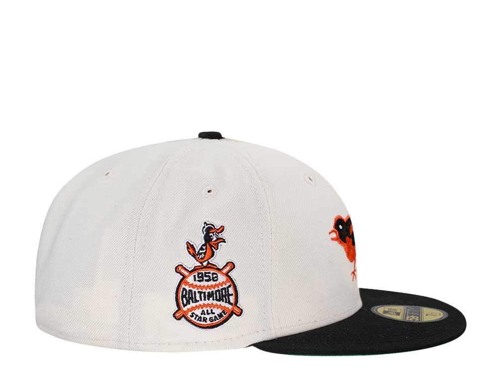 New Era Baltimore Orioles All Star Game 1958 Throwback Two Tone Edition 59Fifty Fitted Hat