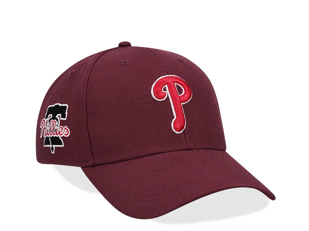 47Brand Philadelphia Phillies Dark Maroon Sure Shot MVP Snapback Hat