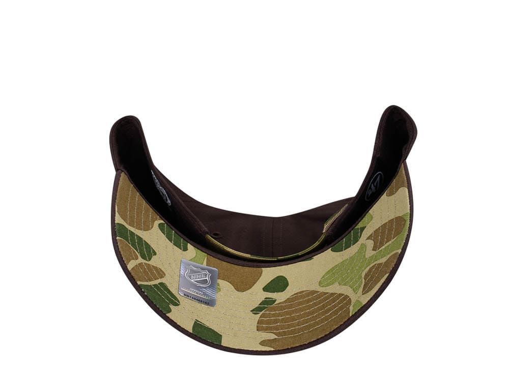 47Brand Anaheim Ducks Brown Frog Skin Camo MVP Strapback Hat