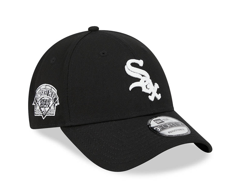 New Era Chicago White Sox Comiskey Park Traditions Black 9Forty Strapback Hat