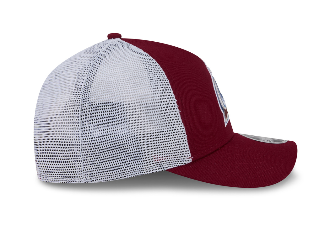 New Era Colorado Avalanche Official Team Color Edition 9Forty M Crown A Frame Trucker Snapback Cap
