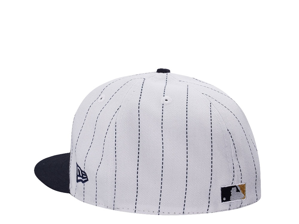 New Era Houston Astros 45th Anniversary Pinstripe Chrome Two Tone Edition 59Fifty Fitted Cap