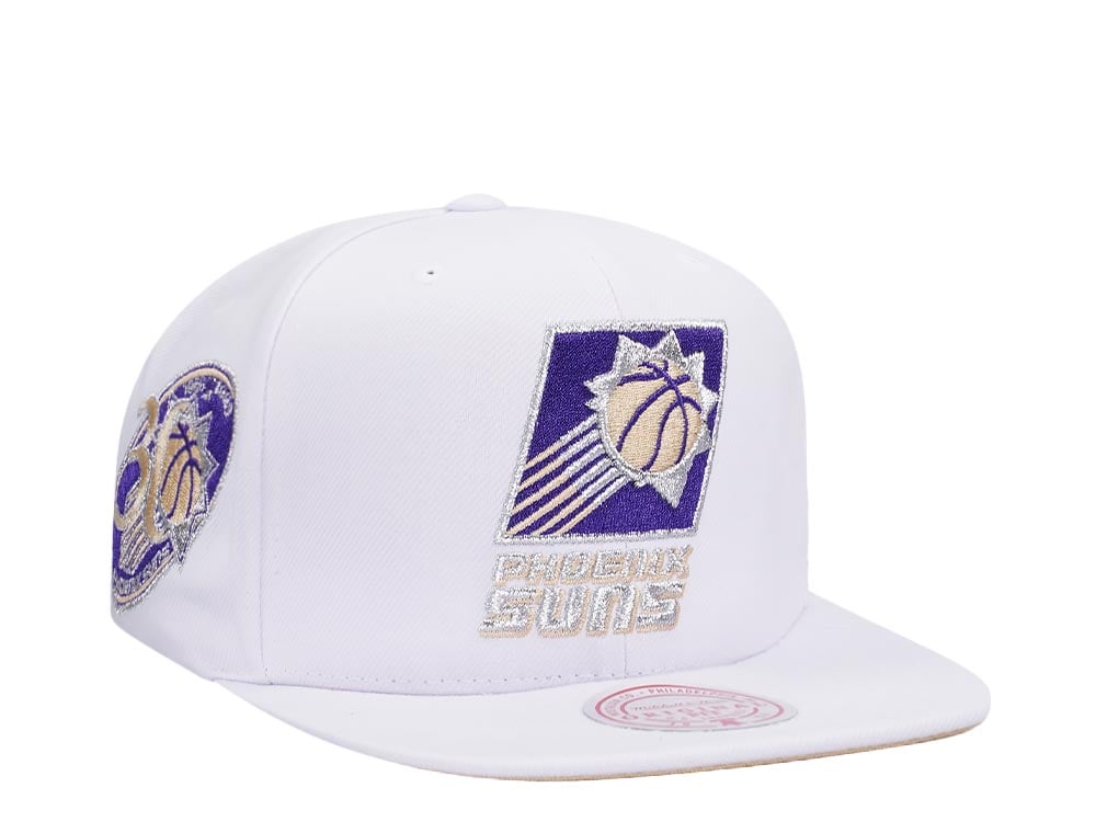 Mitchell & Ness Phoenix Suns 30th Anniversary Winter White Hardwood Classic Snapback Hat