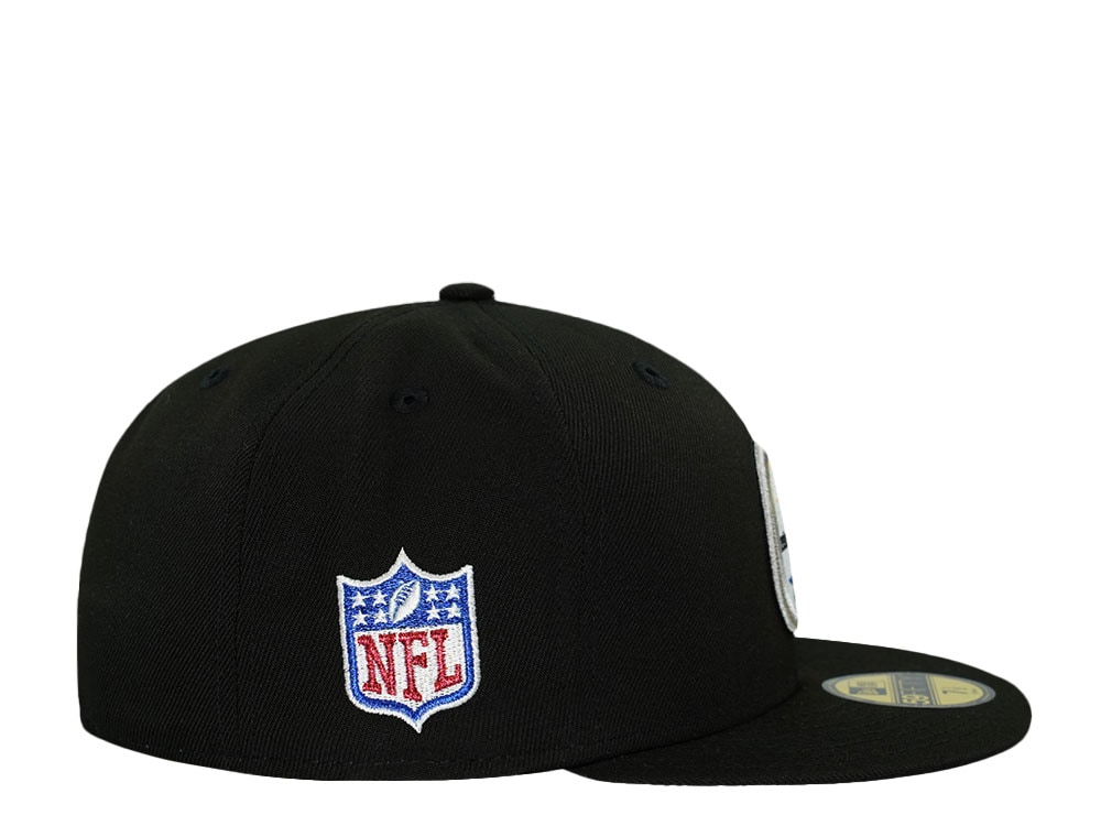 New Era Pittsburgh Steelers Black Throwback Prime Edition 59Fifty Fitted Hat