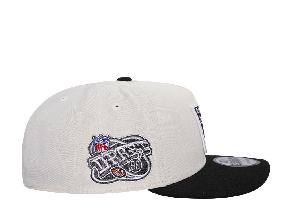 New Era Las Vegas Raiders Draft 1998 Chrome Two Tone Edition 9Fifty A Frame Snapback Hat