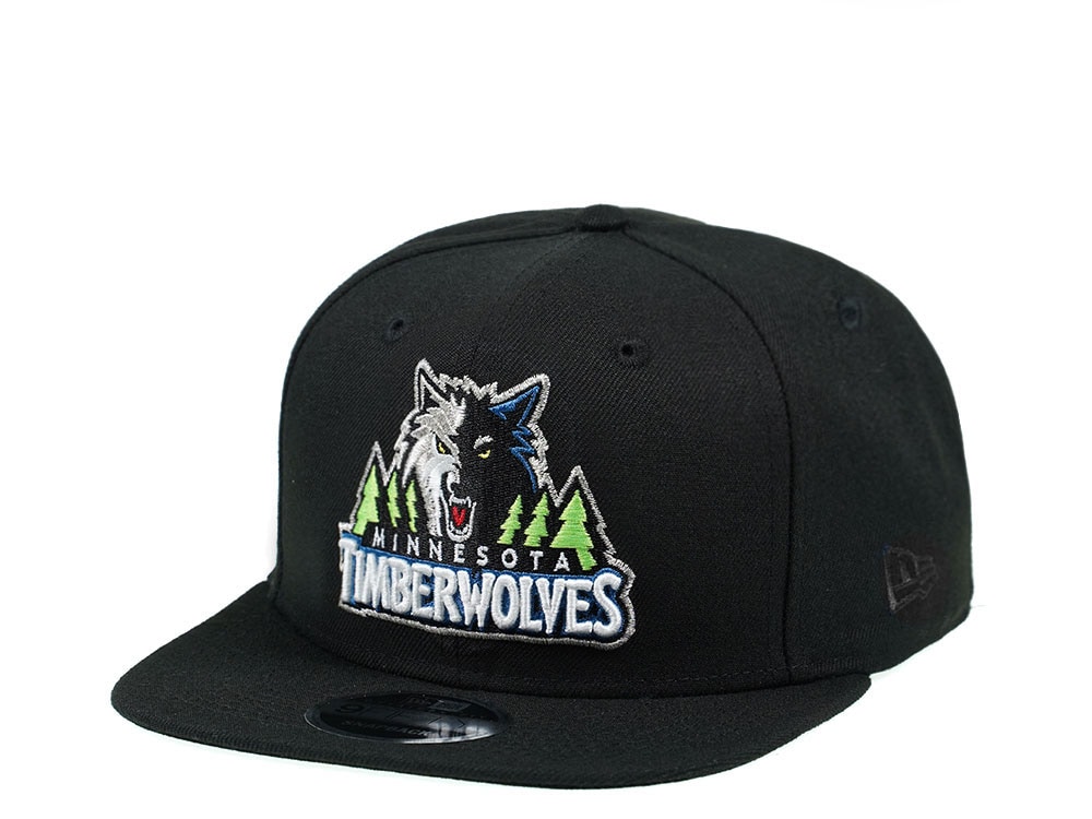 New Era Minnesota Timberwolves Original Fit Black Edition 9Fifty Snapback Hat