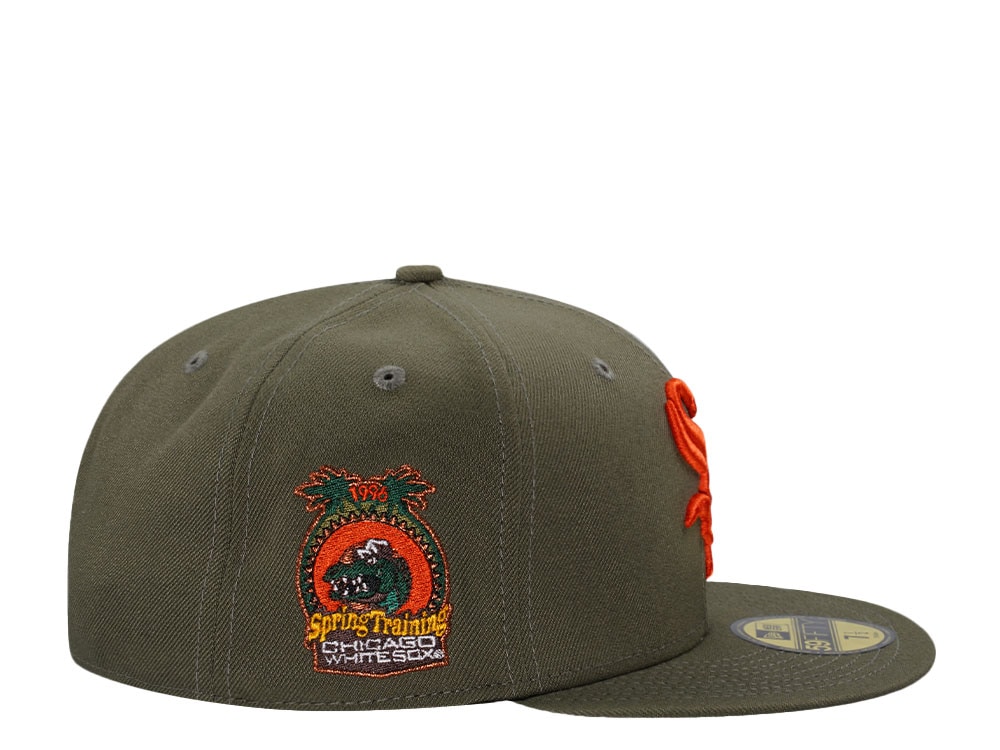 New Era Chicago White Sox Spring Training 1996 Olive Prime Edition 59Fifty Fitted Hat