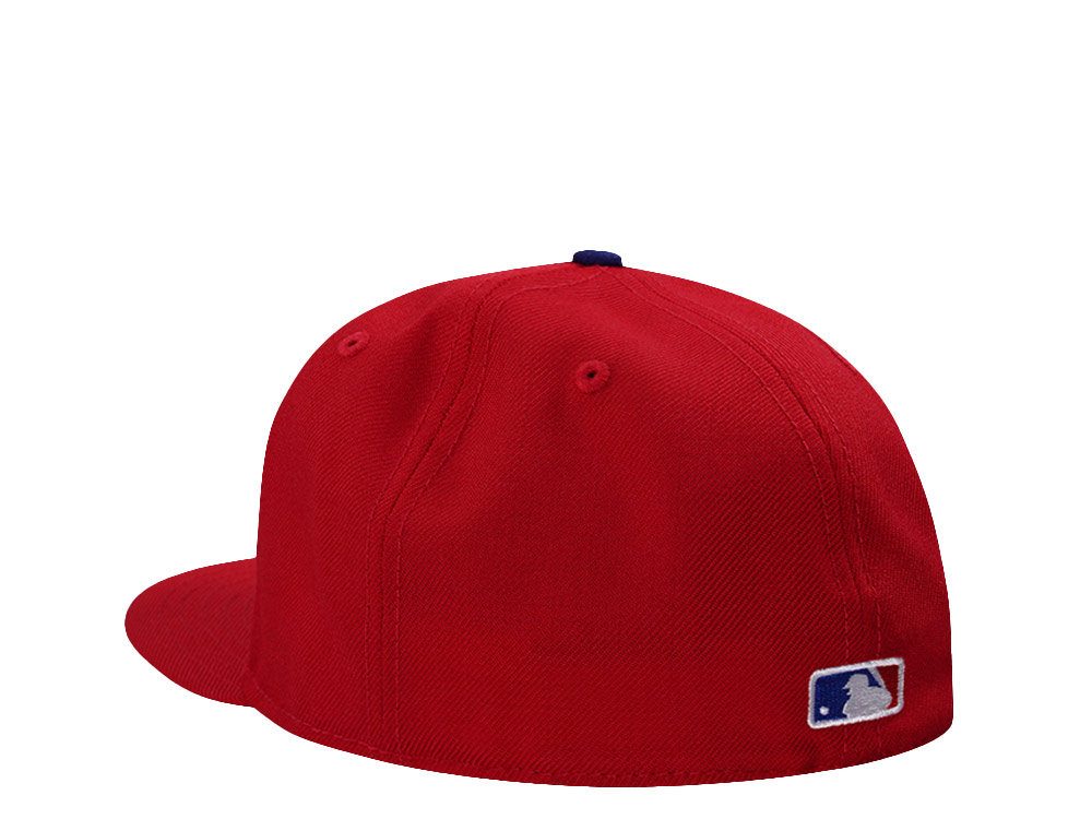New Era Texas Rangers Wool Authentic On-Field Scarlet Prime Edition 59Fifty Fitted Cap