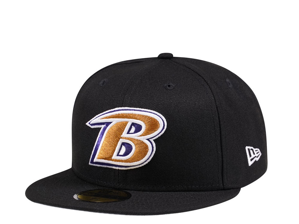 New Era Baltimore Ravens Alternate Logo Black Edition 59Fifty Fitted Hat