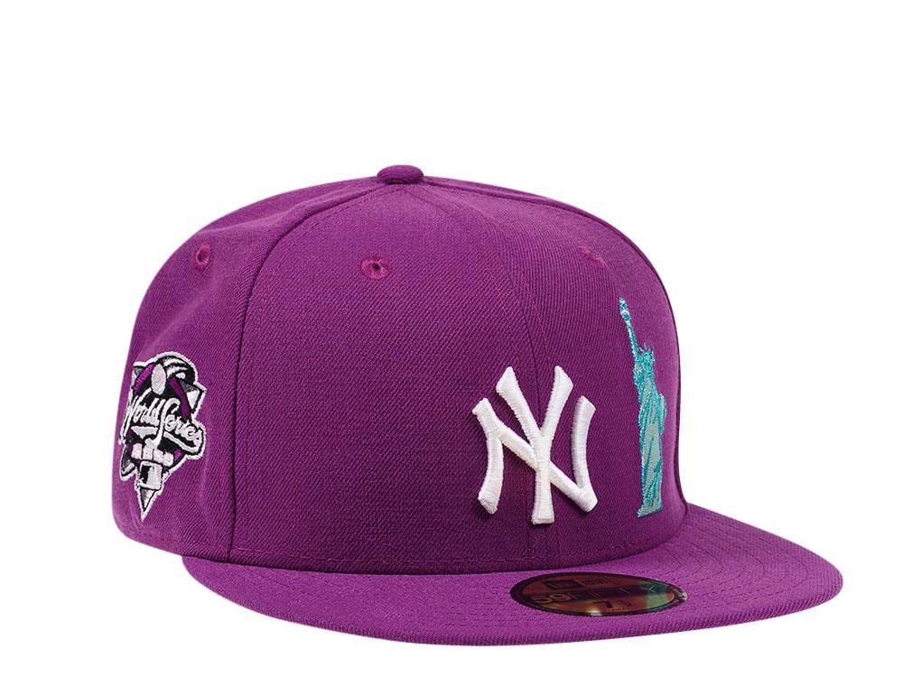 New Era New York Yankees NYC Icons World Series 2000 Grape and Pink Edition 59Fifty Fitted Hat