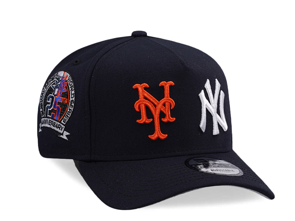 New Era New York Yankees New York Mets Navy Prime Edition 9Forty A Frame Snapback Cap