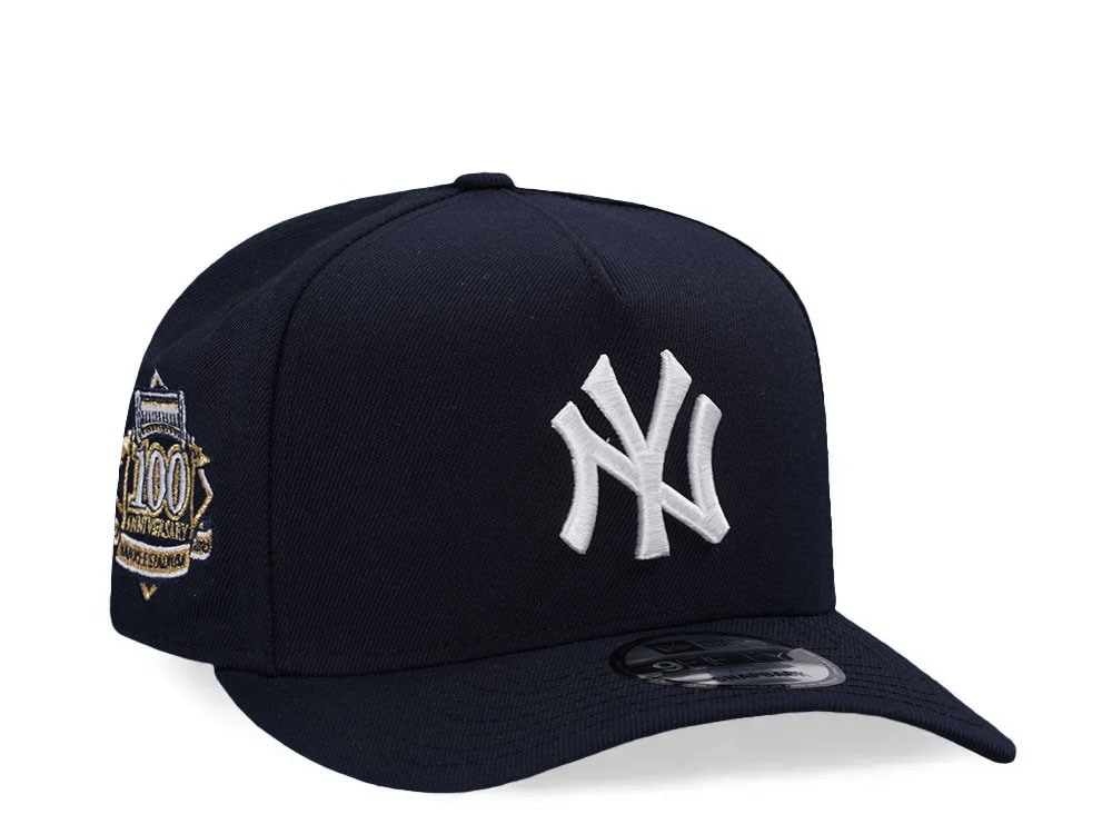 New Era New York Yankees 100th Anniversary Navy 9Fifty A Frame Snapback Hat