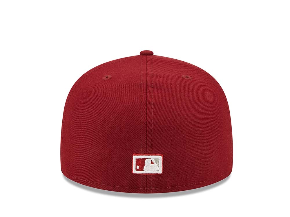 New Era Philadelphia Phillies 2x World Series Champions - Maroon Groovy Edition 59Fifty Fitted Hat