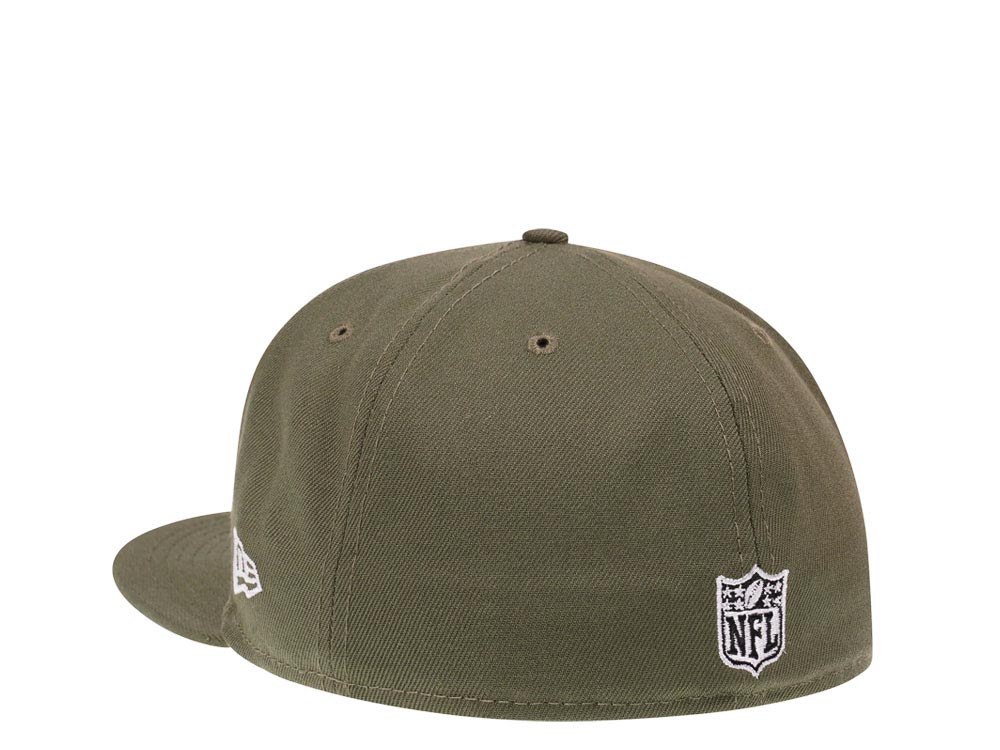 New Era New York Giants Super Bowl XLII Olive Throwback Edition 59Fifty Fitted Hat