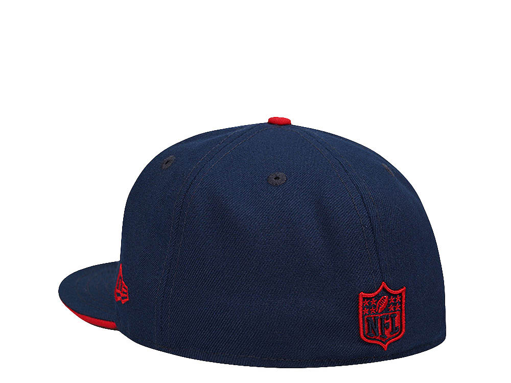 New Era New England Patriots Blue and Red Edition 59Fifty Fitted Hat