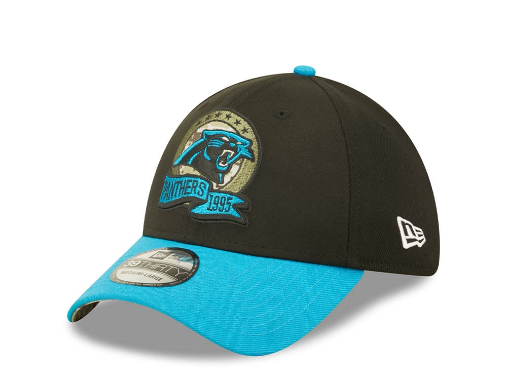 New Era Carolina Panthers Salute to Service 2022 39Thirty Stretch Hat