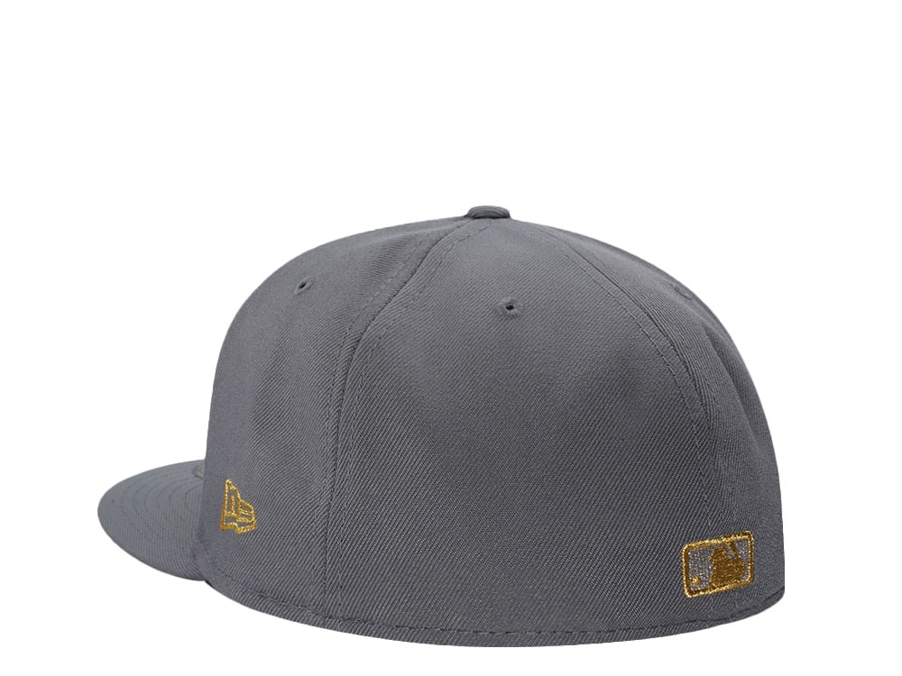 New Era Los Angeles Dodgers Gold Skull Gray Prime Edition 59Fifty Fitted Cap