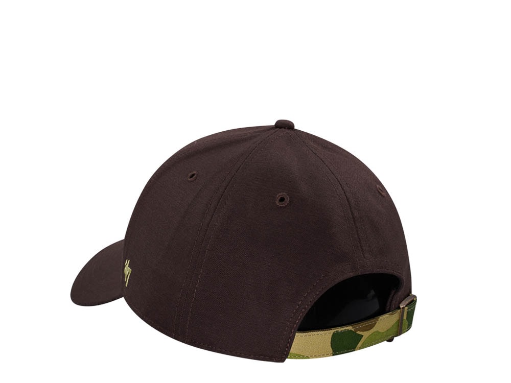 47Brand Anaheim Ducks Brown Frog Skin Camo MVP Strapback Hat