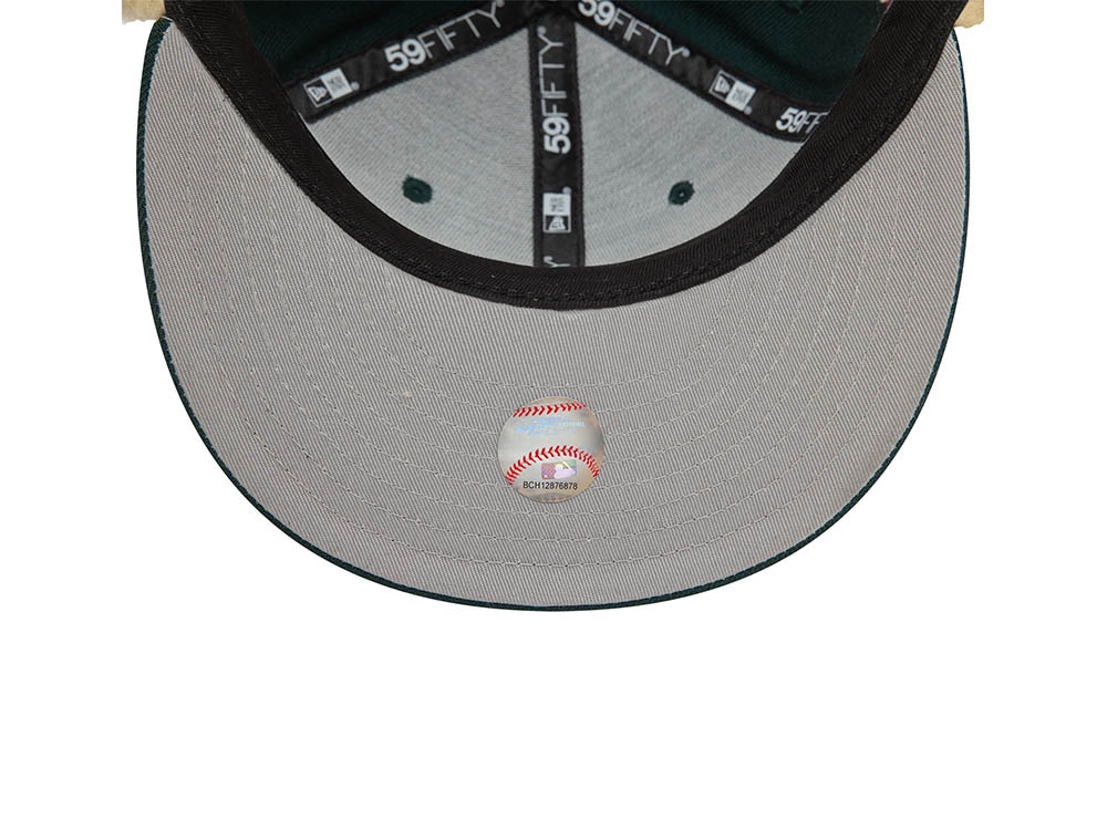 New Era Oakland Athletics World Series Edition Green 59Fifty Dogear Fitted Hat