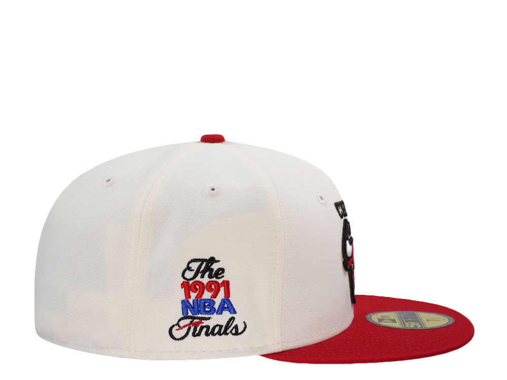 New Era Chicago Bulls NBA Finals 1991 Chrome Two Tone Edition 59Fifty Fitted Cap