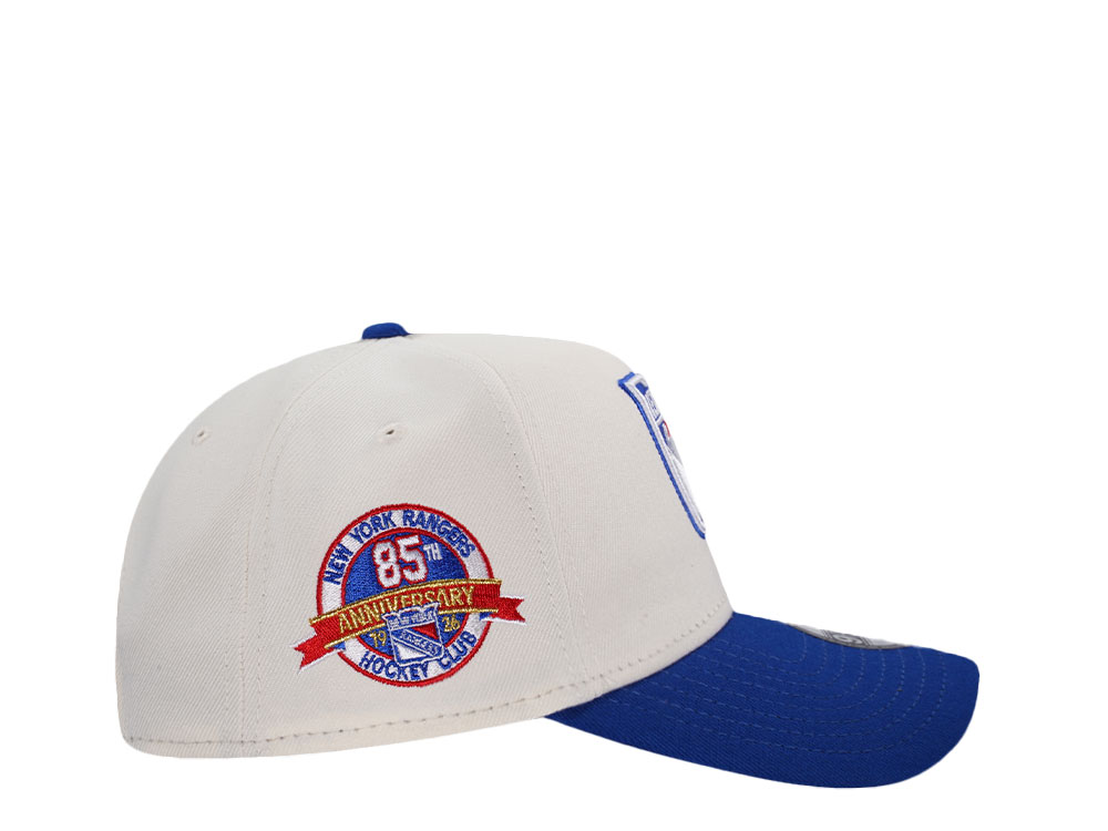 New Era New York Rangers 85th Anniversary Chrome Two Tone Edition 9Forty A Frame Snapback Hat